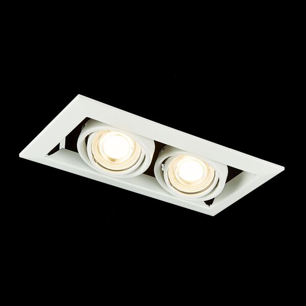 ST250.558.02 Св-к встр. Черный GU10 2*50W  IP20 L245xW126xH70 220V Без ламп