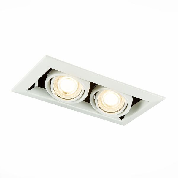 ST250.558.02 Св-к встр. Черный GU10 2*50W  IP20 L245xW126xH70 220V Без ламп