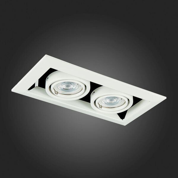 ST250.558.02 Св-к встр. Черный GU10 2*50W  IP20 L245xW126xH70 220V Без ламп