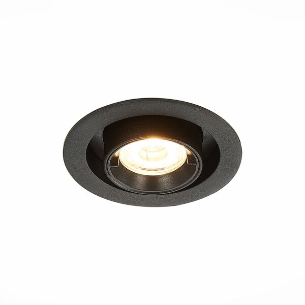 ST702.338.12 Св-к встр. Черный LED 1*12W 3000K 900Lm Ra80 24 IP20 D90xH92 24°V