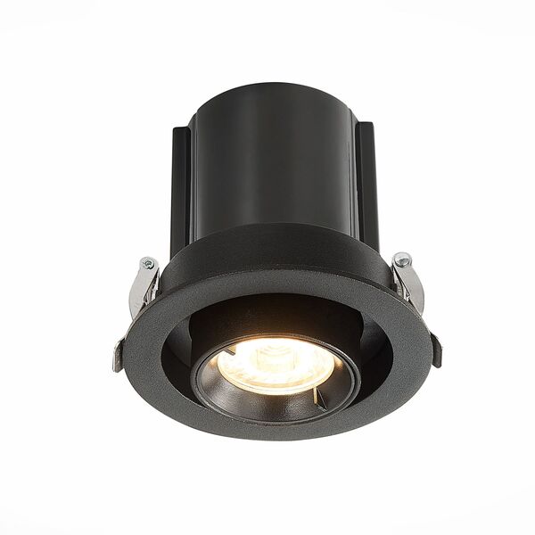 ST702.338.12 Св-к встр. Черный LED 1*12W 3000K 900Lm Ra80 24 IP20 D90xH92 24°V