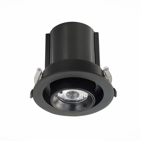 ST702.338.12 Св-к встр. Черный LED 1*12W 3000K 900Lm Ra80 24 IP20 D90xH92 24°V
