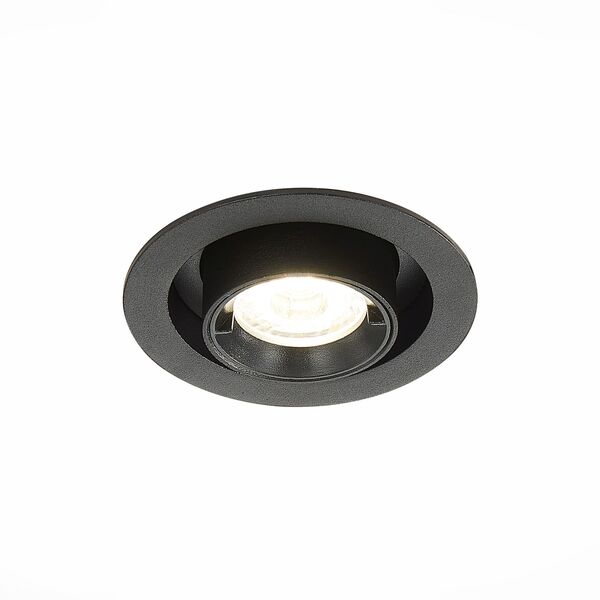 ST702.348.12 Св-к встр. Черный LED 1*12W 4000K 900Lm Ra80 24 IP20 D90xH92 24°V