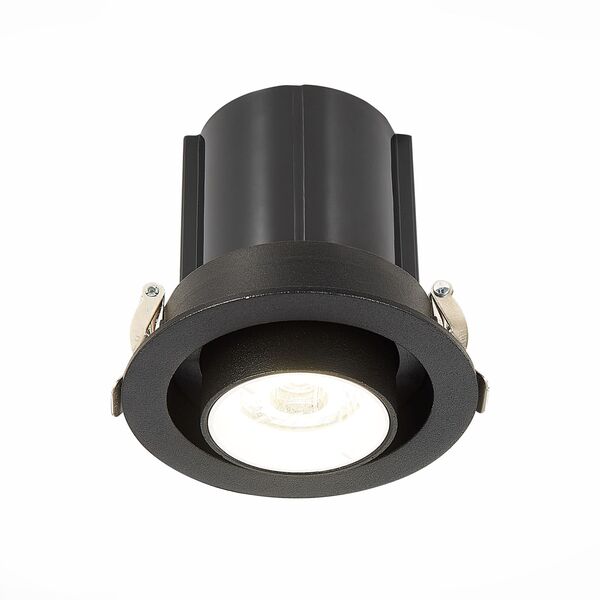 ST702.438.12 Св-к встр. Черный LED 1*12W 3000K 900Lm Ra80 24 IP20 D90xH92 24°V
