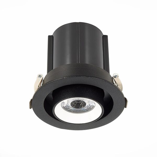 ST702.448.12 Св-к встр. Черный LED 1*12W 4000K 900Lm Ra80 24 IP20 D90xH92 24°V