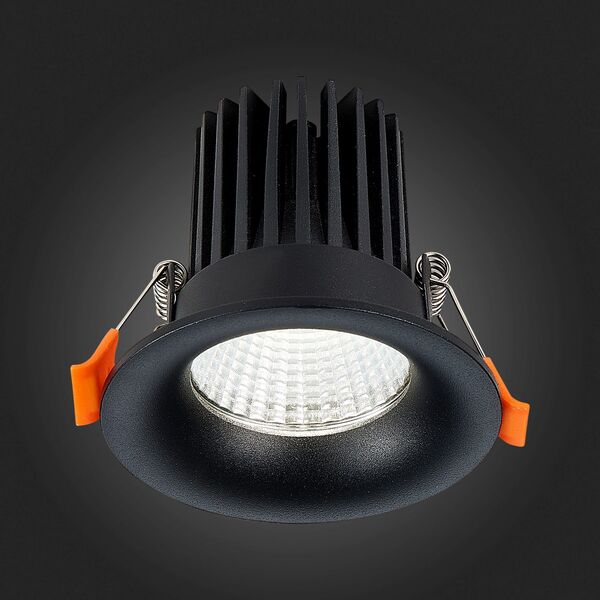 ST703.438.10 Св-к встр. Черный LED 1*10W 3000K 900Lm Ra>90 38° IP20 D85xH75 170-240V
