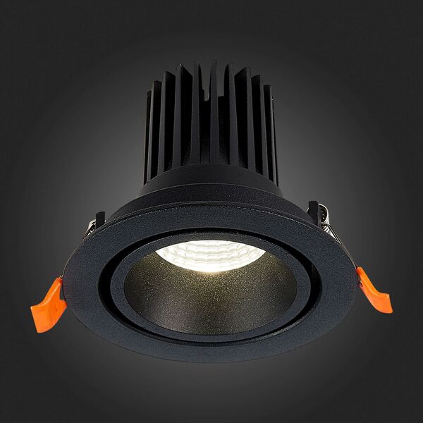 ST705.448.10 Св-к встр. Черный LED 1*10W 4000K 750Lm Ra>90 38° IP20 D102xH85 170-240V