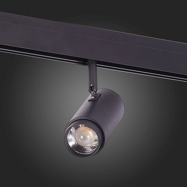 ST357.446.06 Магнитный трековый светильник ZOOM Черный LED 1*6W 4000K 667Lm Ra>80 10-60° IP20 L137xW