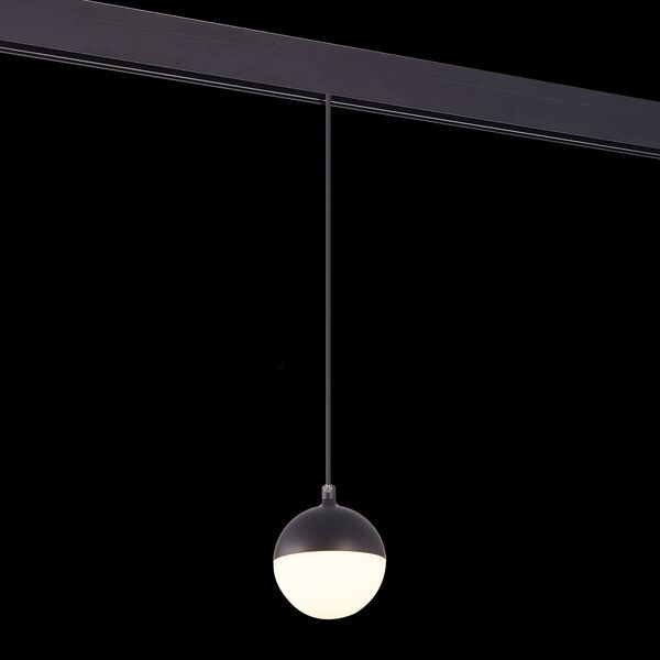 ST358.443.07 Магнитный трековый светильник подвесной Черный LED 1*7W 4000K 520Lm Ra>80 120° IP20 D90