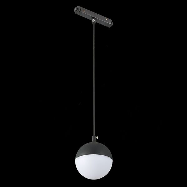 ST358.443.07 Магнитный трековый светильник подвесной Черный LED 1*7W 4000K 520Lm Ra>80 120° IP20 D90