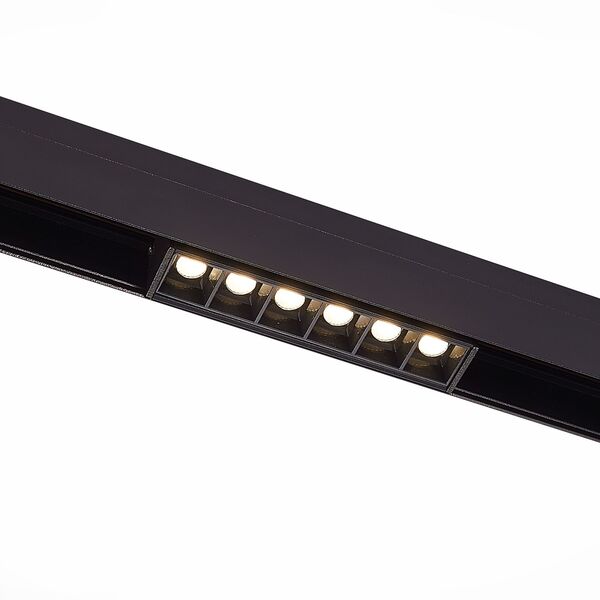 ST361.436.06 Магнитный трековый светильник Черный LED 1*6W 3000K 532Lm Ra>80 36° IP20 L115xW22xH44 4