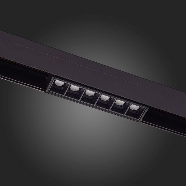 ST361.436.06 Магнитный трековый светильник Черный LED 1*6W 3000K 532Lm Ra>80 36° IP20 L115xW22xH44 4