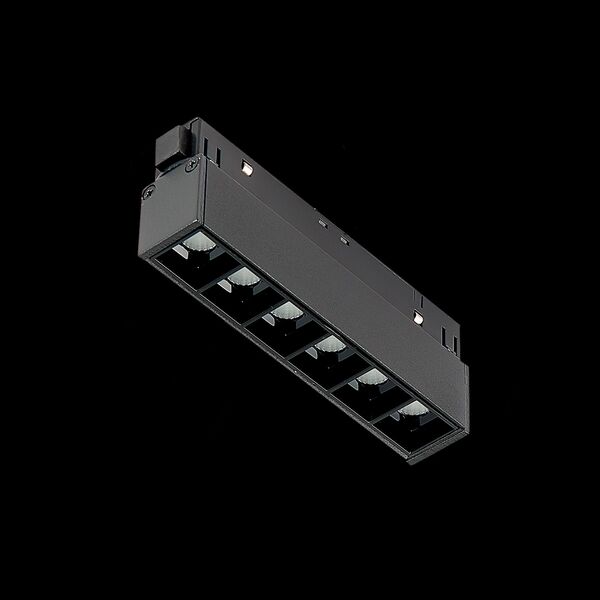 ST361.436.06 Магнитный трековый светильник Черный LED 1*6W 3000K 532Lm Ra>80 36° IP20 L115xW22xH44 4