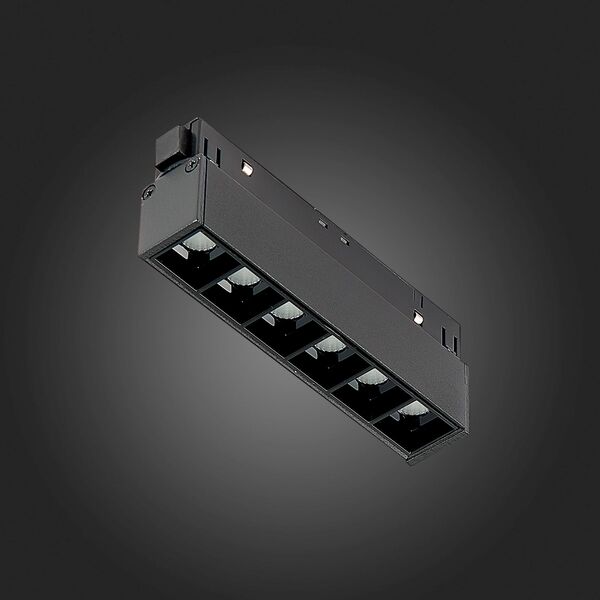 ST361.436.06 Магнитный трековый светильник Черный LED 1*6W 3000K 532Lm Ra>80 36° IP20 L115xW22xH44 4