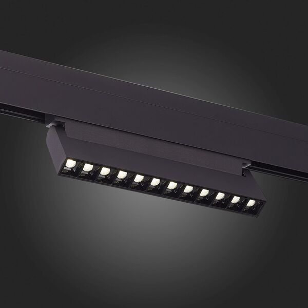ST364.436.12 Магнитный трековый светильник Черный LED 1*12W 3000K 1 009Lm Ra>80 36° IP20 L219xW22xH1