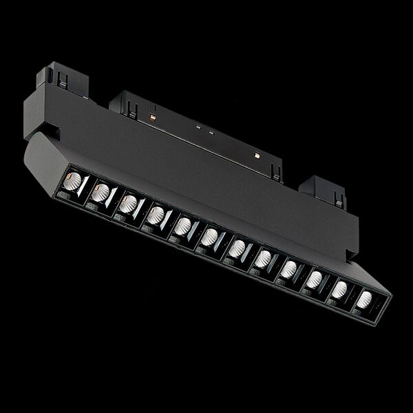 ST364.436.12 Магнитный трековый светильник Черный LED 1*12W 3000K 1 009Lm Ra>80 36° IP20 L219xW22xH1