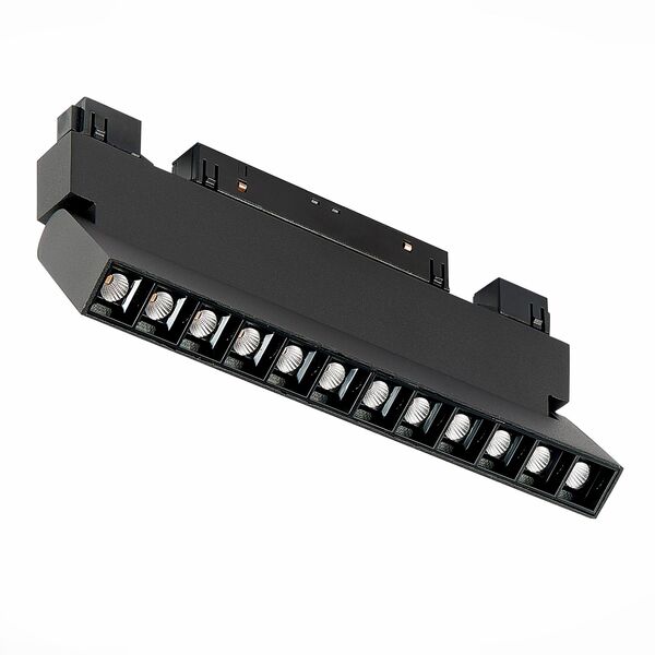 ST364.436.12 Магнитный трековый светильник Черный LED 1*12W 3000K 1 009Lm Ra>80 36° IP20 L219xW22xH1
