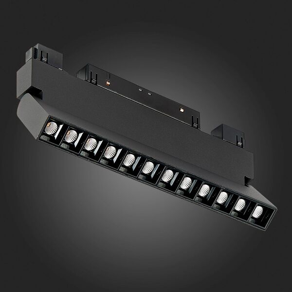 ST364.446.12 Магнитный трековый светильник Черный LED 1*12W 4000K 1 009Lm Ra>80 36° IP20 L219xW22xH1