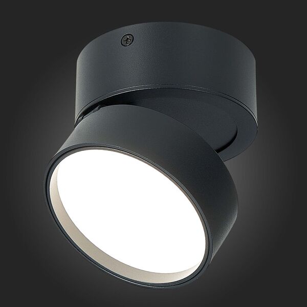 ST651.442.14 Светильник потолочный поворотный Черный LED 1*14W 4000K 1 100Lm Ra>90 120° IP20 D105xH8