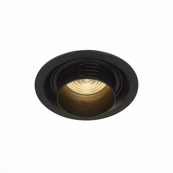 ST701.438.12 Св-к встр. Zoom Черный LED 1*12W 3000K 960Lm Ra90 15°-60° IP20 D115xH95 170-240V