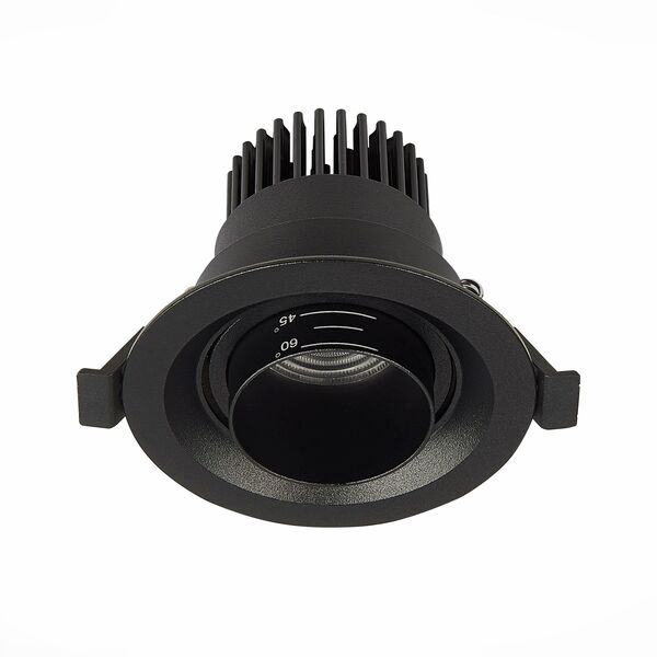 ST701.448.07 Св-к встр. Zoom Черный LED 1*7W 4000K 560Lm Ra 15°-60° IP20 D90xH65 170-240V