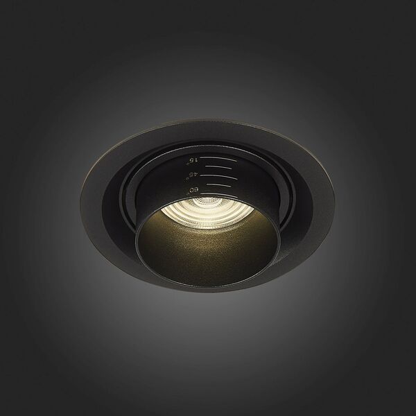 ST701.448.12 Св-к встр. Zoom Черный LED 1*12W 4000K 960Lm Ra90 15°-60° IP20 D115xH95 170-240V