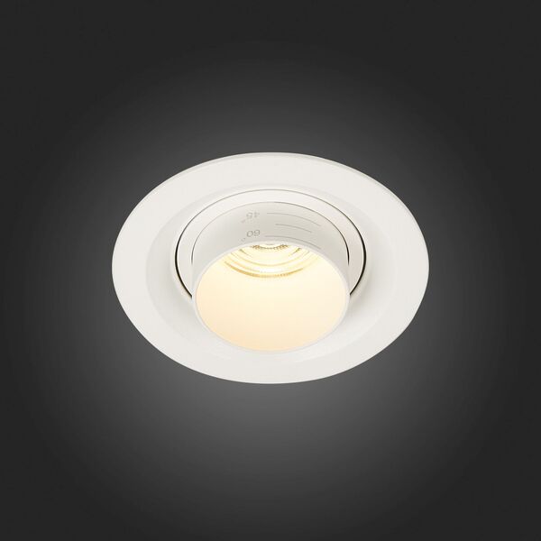 ST701.538.07 Св-к встр. Zoom Белый LED 1*7W 3000K 560Lm Ra 15°-60° IP20 D90xH65 170-240V