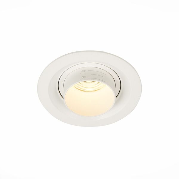 ST701.538.07 Св-к встр. Zoom Белый LED 1*7W 3000K 560Lm Ra 15°-60° IP20 D90xH65 170-240V