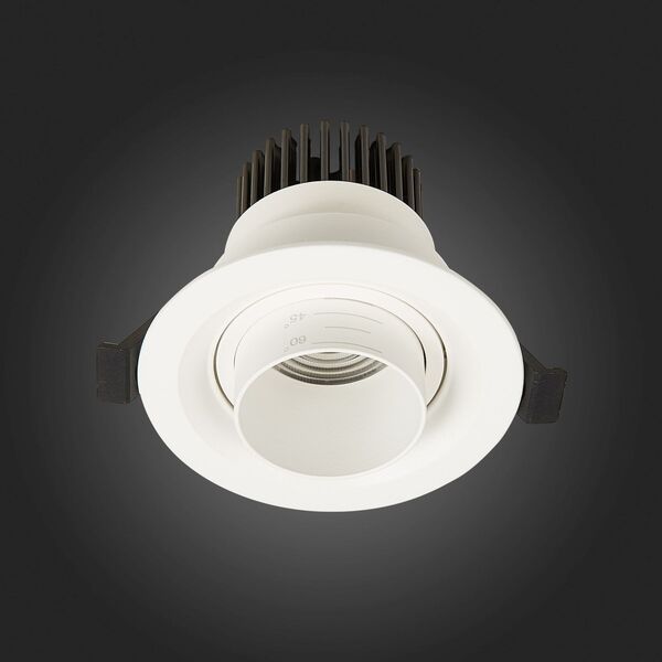 ST701.538.07 Св-к встр. Zoom Белый LED 1*7W 3000K 560Lm Ra 15°-60° IP20 D90xH65 170-240V