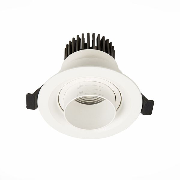 ST701.538.07 Св-к встр. Zoom Белый LED 1*7W 3000K 560Lm Ra 15°-60° IP20 D90xH65 170-240V
