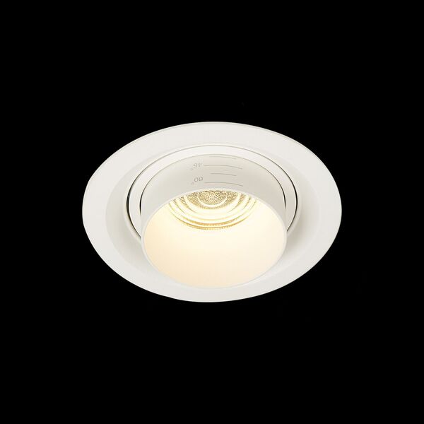 ST701.538.12 Св-к встр. Zoom Белый LED 1*12W 3000K 960Lm Ra90 15°-60° IP20 D115xH95 170-240V