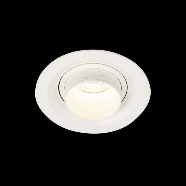ST701.548.07 Св-к встр. Zoom Белый LED 1*7W 4000K 560Lm Ra 15°-60° IP20 D90xH65 170-240V