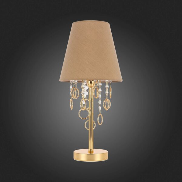 Настольная лампа ST-Luce Meddo [Французское золото/Бежевый, Прозрачный E14 1*40W]