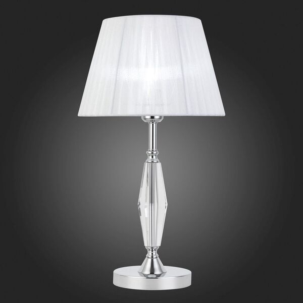 SL1756.104.01 Настольная лампа ST-Luce Хром/Светло-серый E14 1*40W