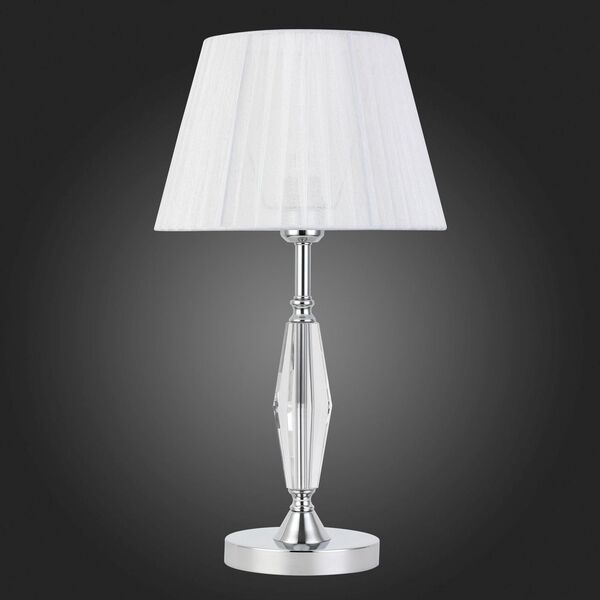 SL1756.104.01 Настольная лампа ST-Luce Хром/Светло-серый E14 1*40W