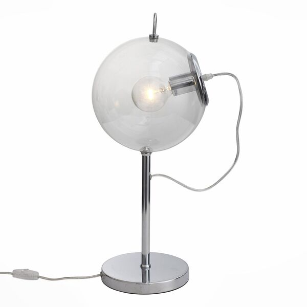 Настольная лампа ST-Luce Senza [Хром/Прозрачный E27 1*60W]