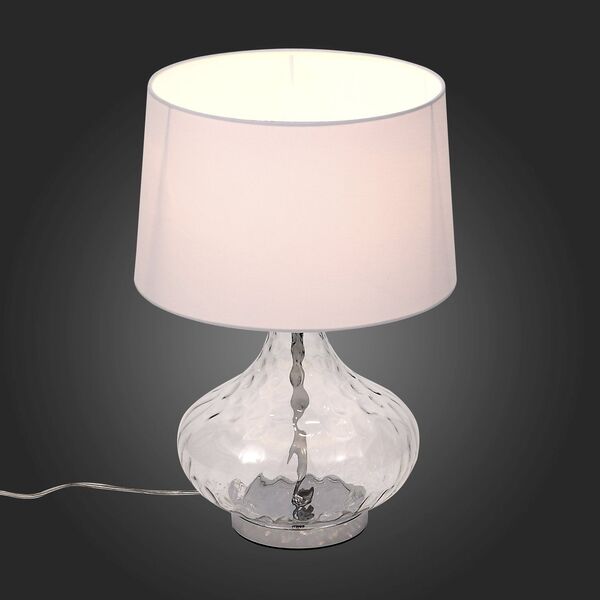 Настольная лампа ST-Luce Ampolla [Хром, Прозрачный/Белый E27 1*60W (из 2-х коробок)]