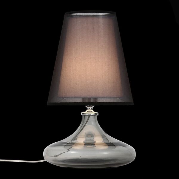 Настольная лампа ST-Luce Ampolla [Хром, Дымчатый/Черный, Белый E27 1*60W]