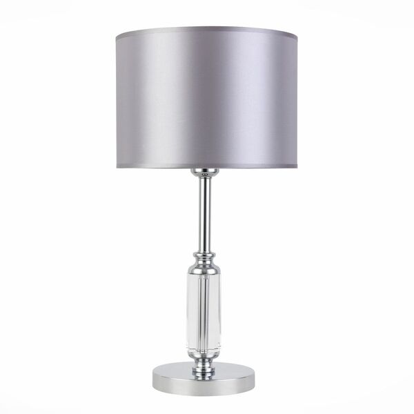 SLE107204-01 Настольная лампа Хром/Светло-серый E14 1*40W