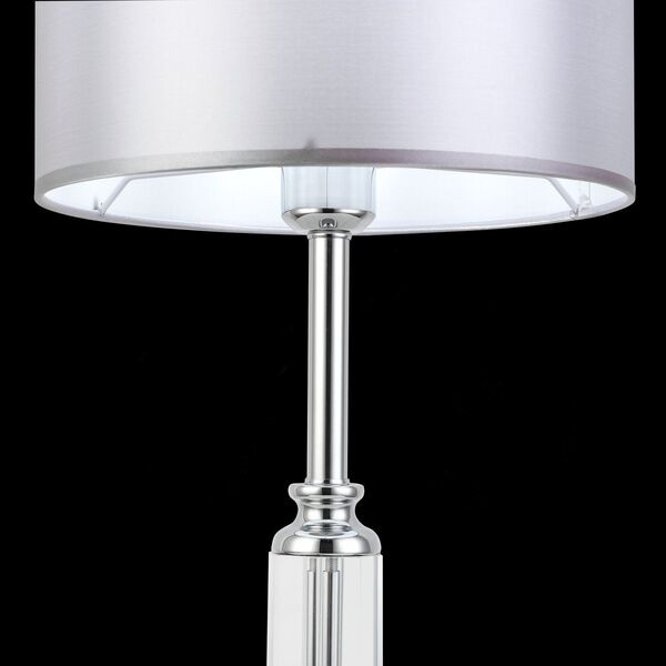 SLE107204-01 Настольная лампа Хром/Светло-серый E14 1*40W