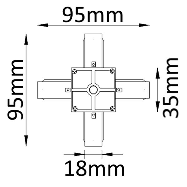 Соединитель X-образный (однофазный)