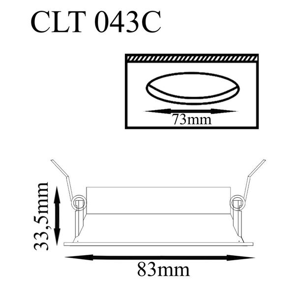 CLT 043C WH Светильник встроенный