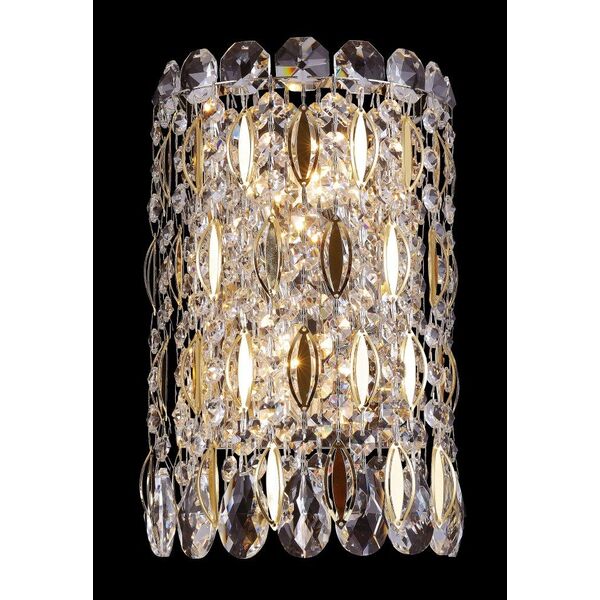 Бра Crystal Lux Lirica AP2 [Chrome/Gold-Transparent]
