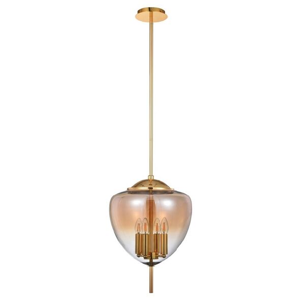 MILAGRO SP4 A GOLD CRYSTAL LUX Светильник подвесной