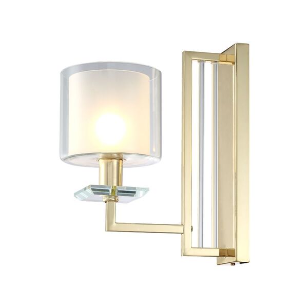 NICOLAS AP1 GOLD/WHITE CRYSTAL LUX Бра