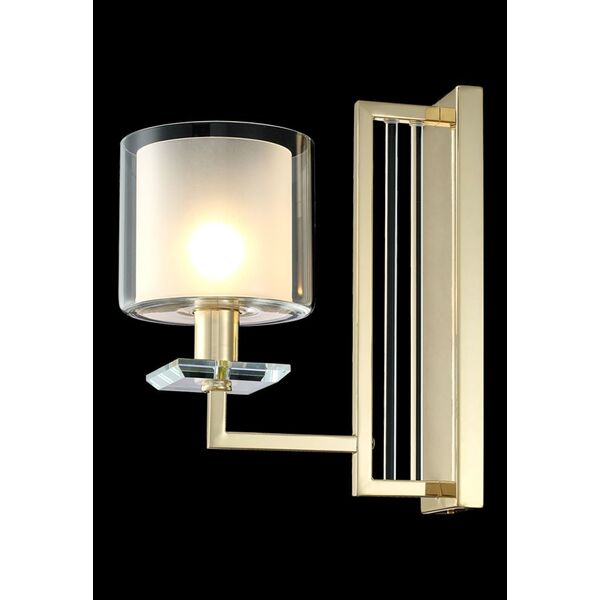 NICOLAS AP1 GOLD/WHITE CRYSTAL LUX Бра