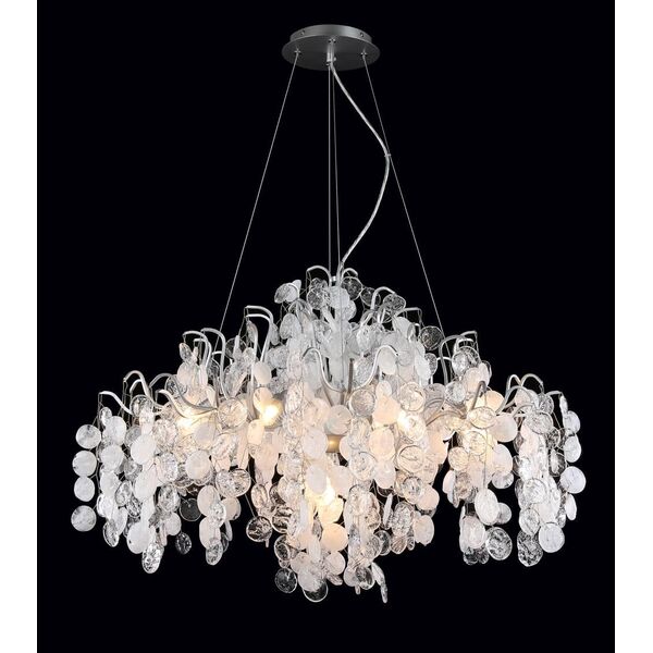 Светильник подвесной TENERIFE SP9 SILVER CRYSTAL LUX 