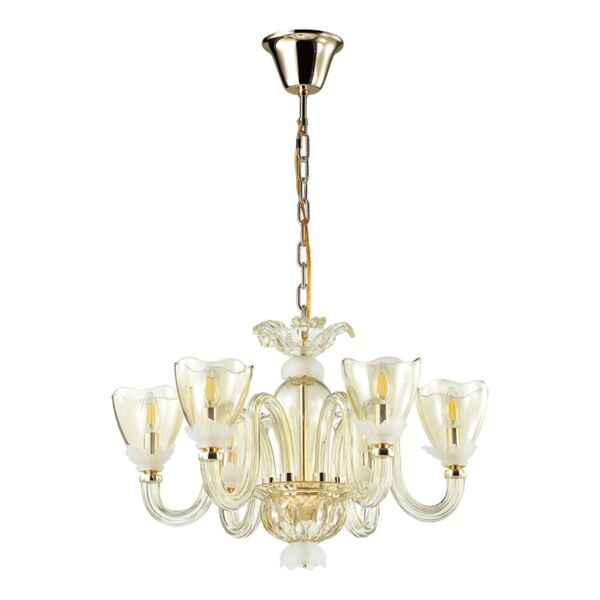 FLORIANA [зол/шампань Люстра IP20 E14 6*40W 220V]