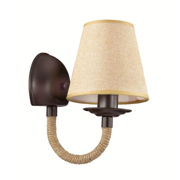 Бра FELIKA [кофе/ткань/канатн. веревка Бра E14 1*60W 220V]