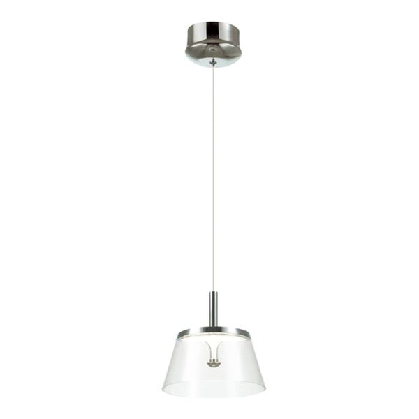 ODEON LIGHT ABEL [белый/хром/прозрачный Подвес LED 7W ]